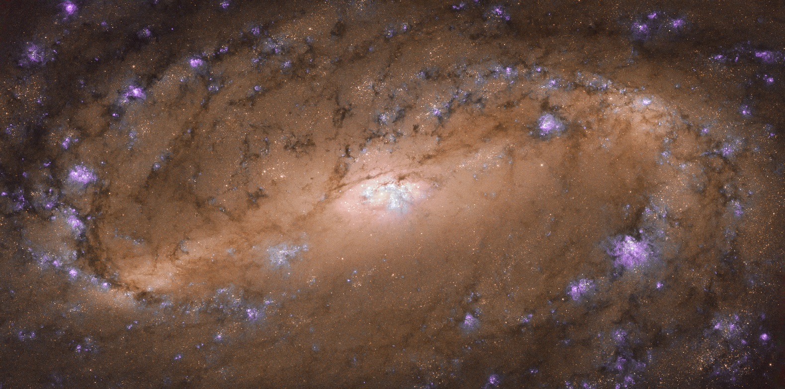 Galaxia Espiral por el Hubble